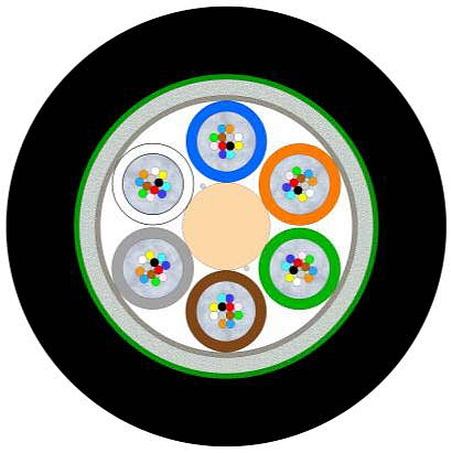 Universal CST Armoured Multitube Cable 12-144F (HC)